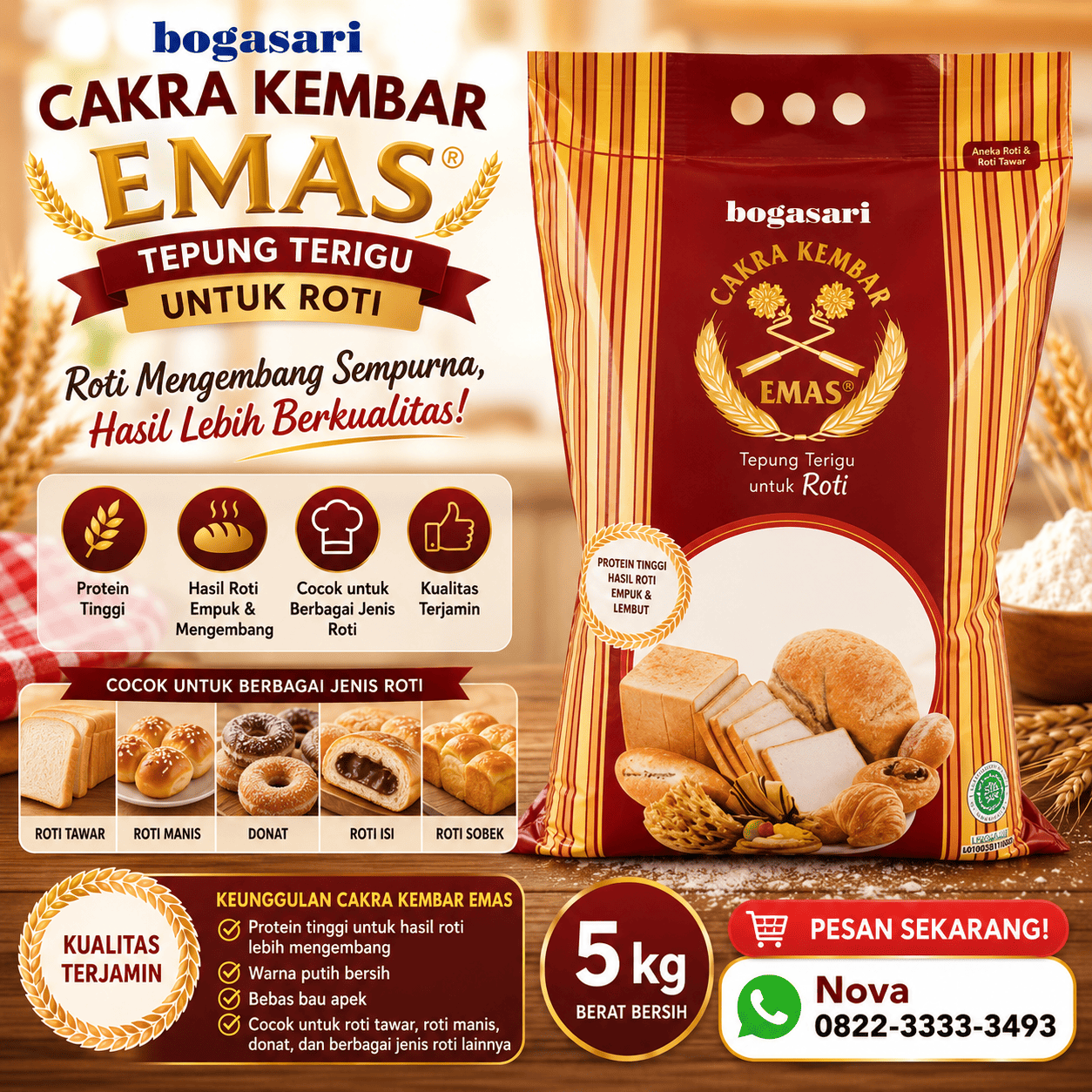 CAKRA ROTI 5KG (DOS=6)(SEP27)